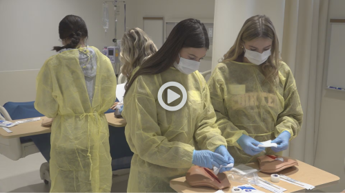 students learning in uma capital center video thumbnail