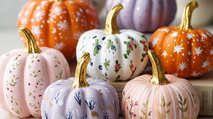 painted tiny pumpkins